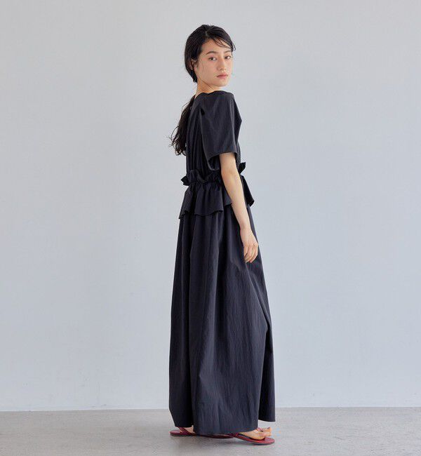 EMMEL REFINES「＜EMMEL REFINES＞EM ウエストフリル パフスリーブ ワンピース」|ワンピース|