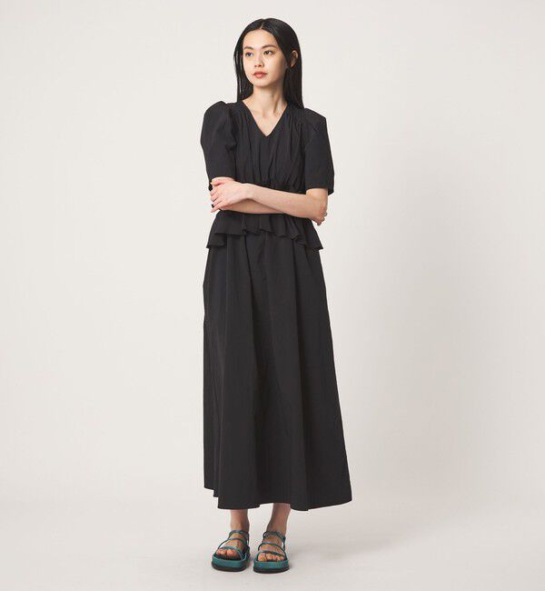EMMEL REFINES「＜EMMEL REFINES＞EM ウエストフリル パフスリーブ ワンピース」|ワンピース|