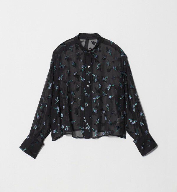 UNITED ARROWS green label relaxing「シアー フラワー シャツ」|シャツ・ブラウス|