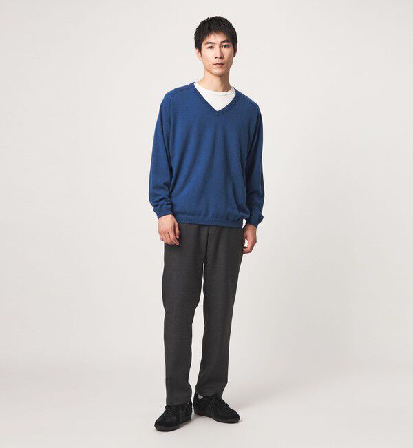 UNITED ARROWS green label relaxing「ウール サドル Vネック ニット」|ニット・セーター|