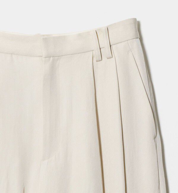 BEAUTY&YOUTH UNITED ARROWS「アセテート 2タック ワイドストレートパンツ ウォッシャブル/オフホワイト」|その他|