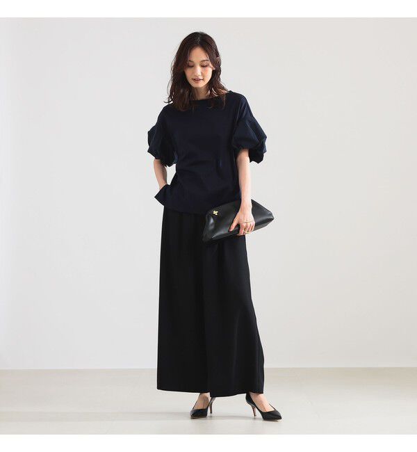 Demi-Luxe BEAMS 「タフタ バルーンスリーブ プルオーバー」|Tシャツ・カットソー|