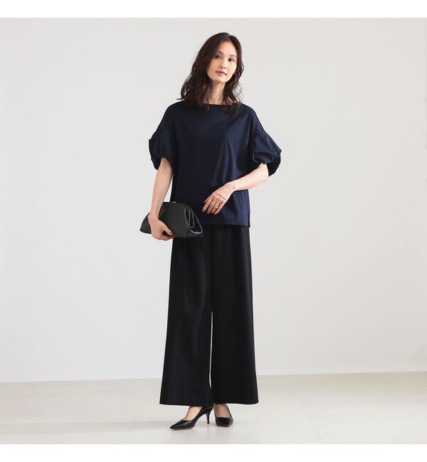 Demi-Luxe BEAMS 「タフタ バルーンスリーブ プルオーバー」|Tシャツ・カットソー|