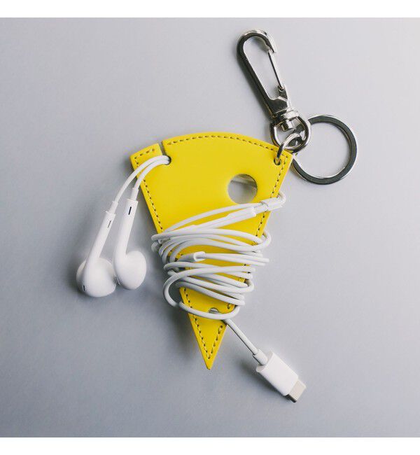 bPr BEAMS「bPr BEAMS / ケーブルホルダー キーホルダー」|キーケース|YELLOW