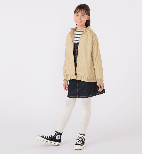 SHIPS KIDS「SHIPS KIDS:140～150cm / 〈撥水〉 フリル パーカー」|その他|