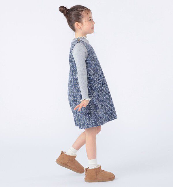 SHIPS KIDS「SHIPS KIDS:100～130cm / ツイード ジャンパー ワンピース」|ワンピース|