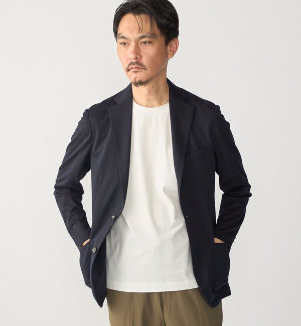 SHIPS「SHIPS:〈FUNCTION〉MADE IN JAPAN ジャージー ライト バスケット ジャケット」|テーラードジャケット|