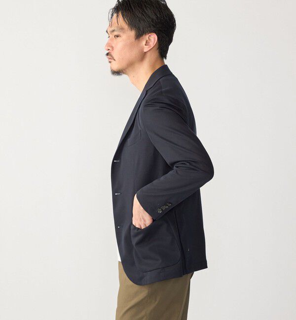 SHIPS「SHIPS:〈FUNCTION〉MADE IN JAPAN ジャージー ライト バスケット ジャケット」|テーラードジャケット|