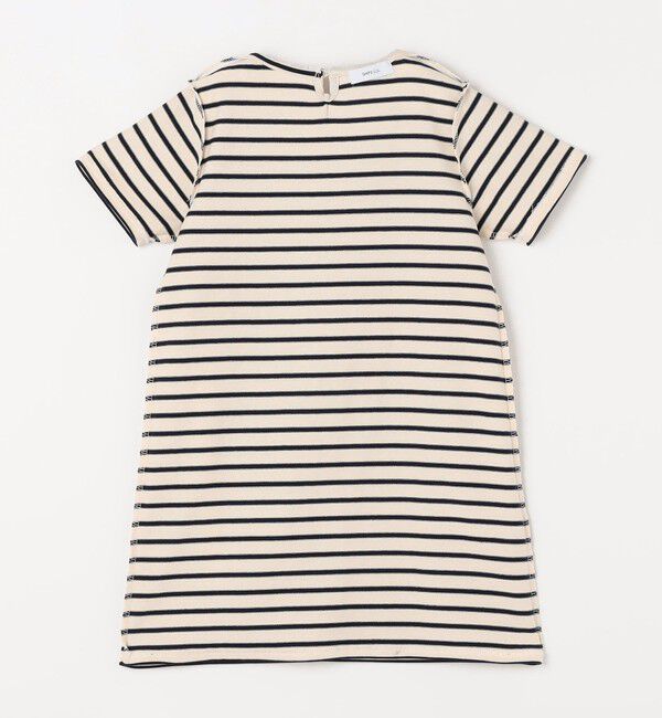 SHIPS any「SHIPS any: レース カラー リボン 半袖 Tシャツ ワンピース <KIDS>」|ワンピース|