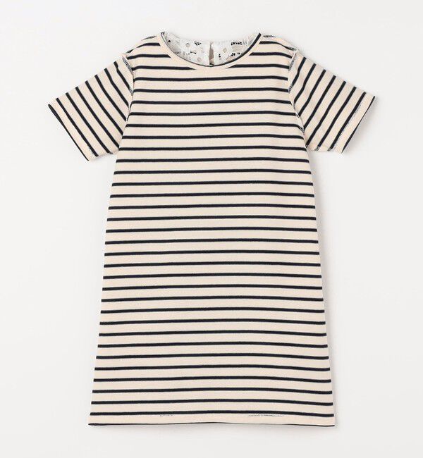 SHIPS any「SHIPS any: レース カラー リボン 半袖 Tシャツ ワンピース <KIDS>」|ワンピース|