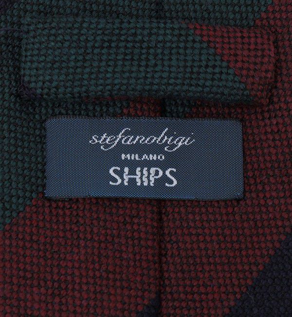 SHIPS「Stefanobigi: ウール ワイド ストライプ ネクタイ」|ネクタイ・蝶ネクタイ|