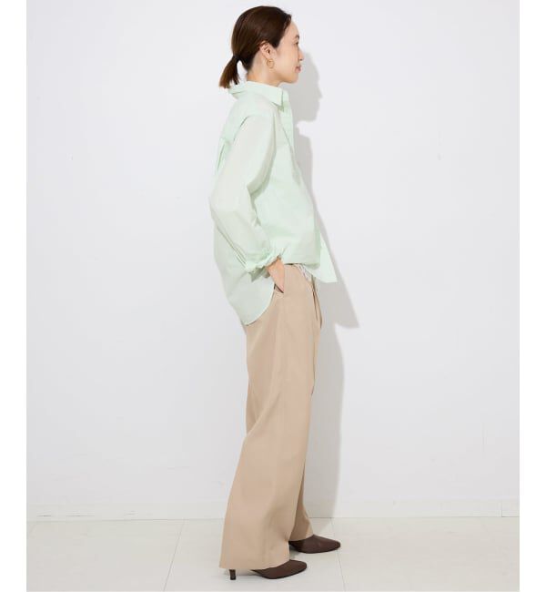 SLOBE IENA「Wash Cotton Color シャツ」|シャツ・ブラウス|