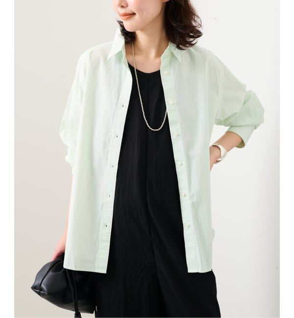 SLOBE IENA「Wash Cotton Color シャツ」|シャツ・ブラウス|