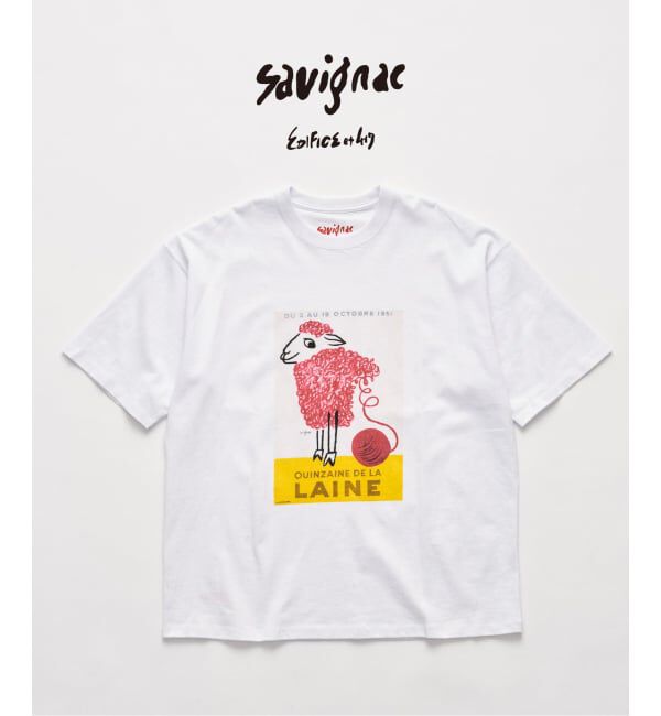 417 EDIFICE「追加｜SAVIGNAC&times;417 グラフィックTシャツ」|Tシャツ・カットソー|ホワイト B