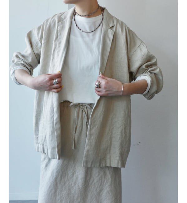 journal standard luxe「フレンチリネンツイル テーラージャケット」|テーラードジャケット|