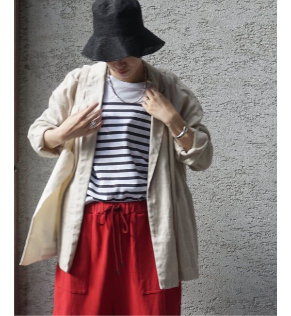 journal standard luxe「フレンチリネンツイル テーラージャケット」|テーラードジャケット|ベージュ