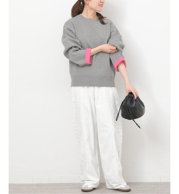 JOURNAL STANDARD relume「《WEB限定追加予約 / 新色》ダブルニットコントラストプルオーバー」|ニット・セーター|
