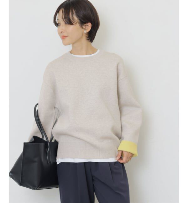 JOURNAL STANDARD relume「《WEB限定追加予約 / 新色》ダブルニットコントラストプルオーバー」|ニット・セーター|