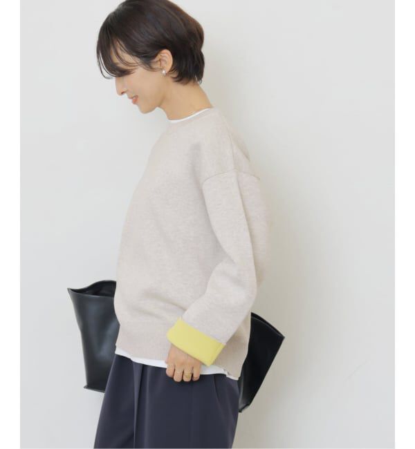 JOURNAL STANDARD relume「《WEB限定追加予約 / 新色》ダブルニットコントラストプルオーバー」|ニット・セーター|