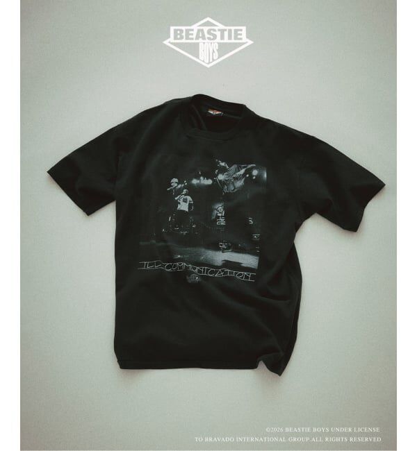 JOURNAL STANDARD relume「BEASTIE BOYS / ビースティ・ボーイズ 別注 ヴィンテージ加工 プリントTシャツ」|Tシャツ・カットソー|ブラック B