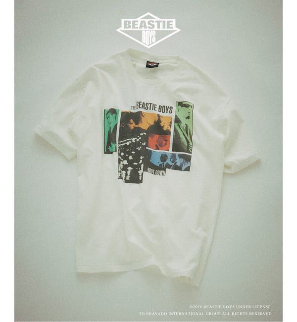 JOURNAL STANDARD relume「BEASTIE BOYS / ビースティ・ボーイズ 別注 ヴィンテージ加工 プリントTシャツ」|Tシャツ・カットソー|ホワイト