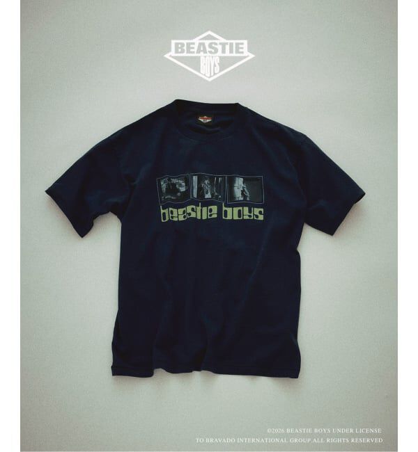 JOURNAL STANDARD relume「BEASTIE BOYS / ビースティ・ボーイズ 別注 ヴィンテージ加工 プリントTシャツ」|Tシャツ・カットソー|ネイビー