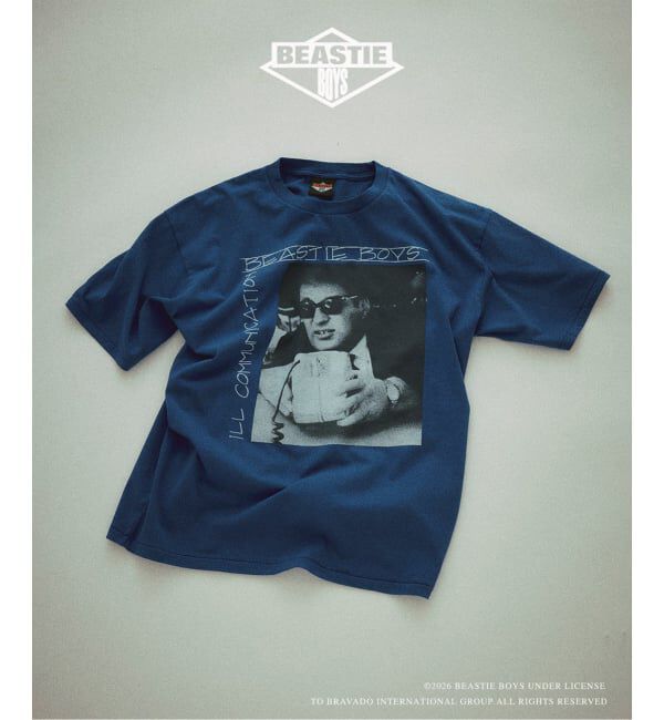 JOURNAL STANDARD relume「BEASTIE BOYS / ビースティ・ボーイズ 別注 ヴィンテージ加工 プリントTシャツ」|Tシャツ・カットソー|ブルー B