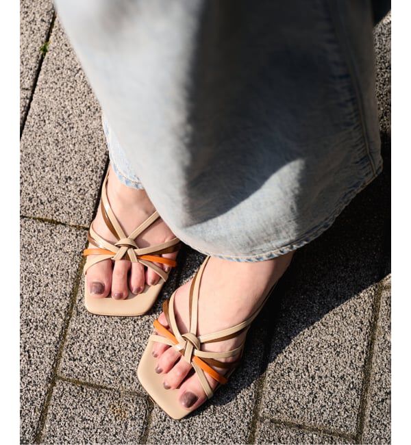  「4cmストリングサンダル」|サンダル|