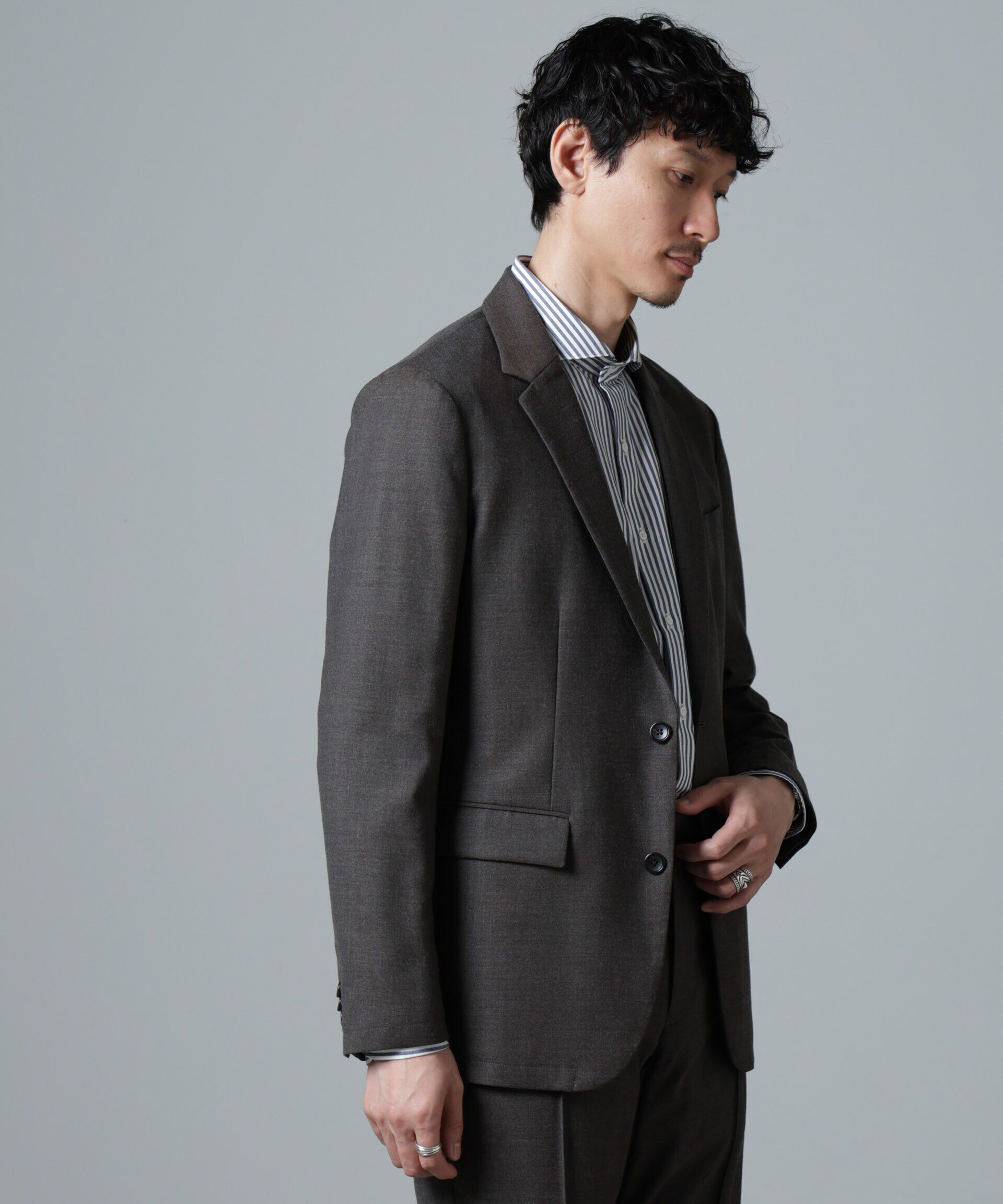 nano･universe「｢N JACKET PREMIUM｣RENU(R)ｳｰﾙ混洗えるｻｷｿﾆｰｼﾞｬｹｯﾄ(ｾｯﾄｱｯ 」|スーツ|