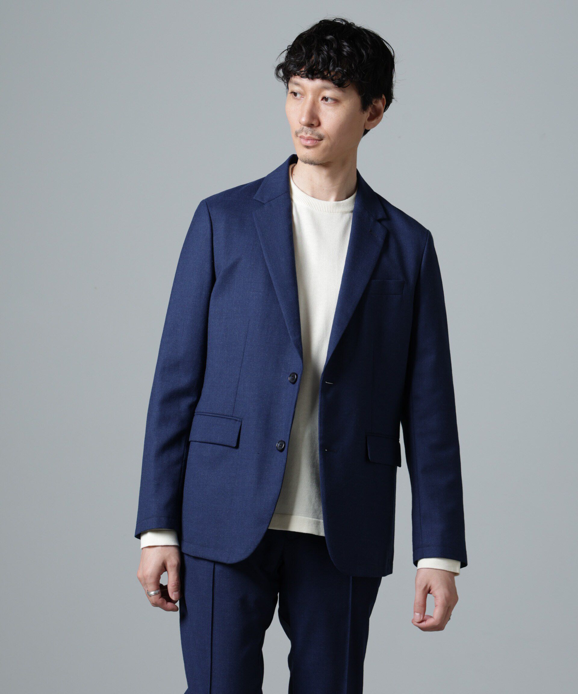 nano･universe「｢N JACKET PREMIUM｣RENU(R)ｳｰﾙ混洗えるｻｷｿﾆｰｼﾞｬｹｯﾄ(ｾｯﾄｱｯ 」|スーツ|