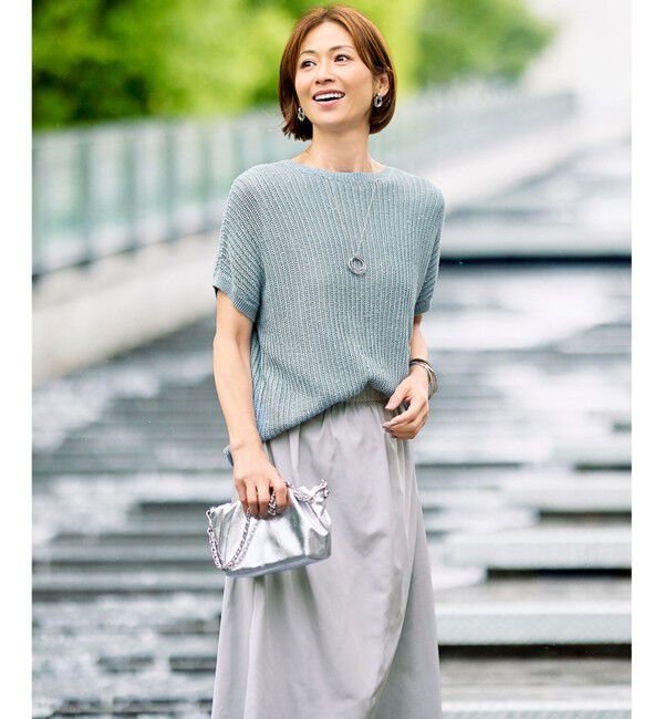 自由区「【WEB限定・2点SET・着回し3WAY以上】セットアップニット・スカート」|スーツ|