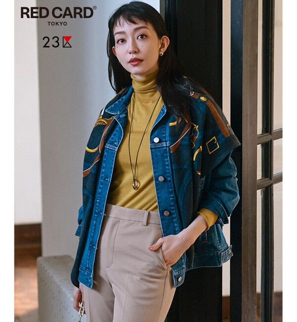 23区「【再入荷/RED CARD TOKYO&times;23区】オーバーサイズ デニム ジャケット」|デニムジャケット|ミッドブルー