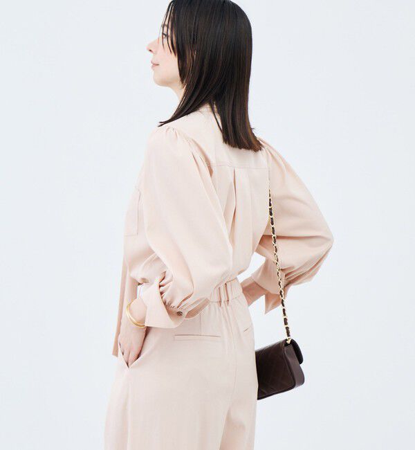 NOLLEY'S sophi「《セットアップ対応》ウォッシャブルバイオツイルボウタイブラウス」|シャツ・ブラウス|