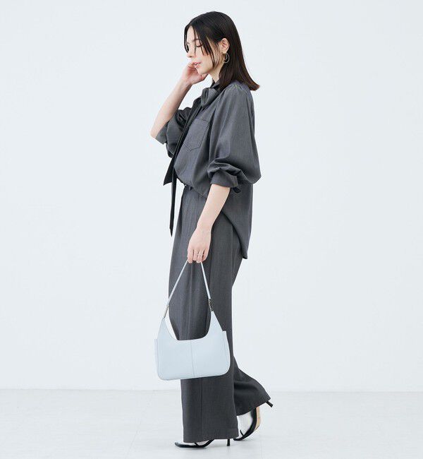 NOLLEY'S sophi「《セットアップ対応》ウォッシャブルバイオツイルボウタイブラウス」|シャツ・ブラウス|