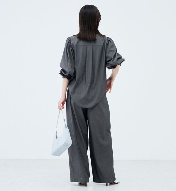 NOLLEY'S sophi「《セットアップ対応》ウォッシャブルバイオツイルボウタイブラウス」|シャツ・ブラウス|