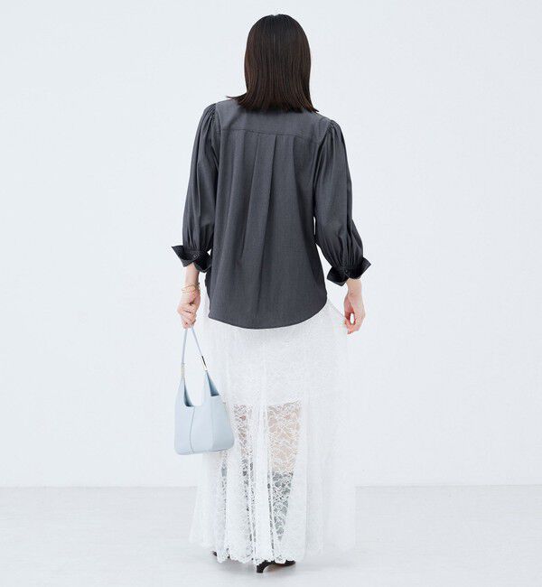 NOLLEY'S sophi「《セットアップ対応》ウォッシャブルバイオツイルボウタイブラウス」|シャツ・ブラウス|