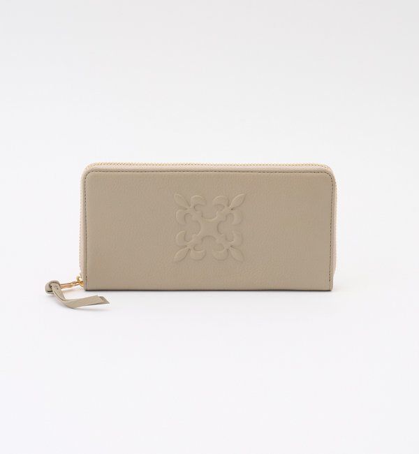  「エンボスモノグラムラウンドジップウォレット」|財布|