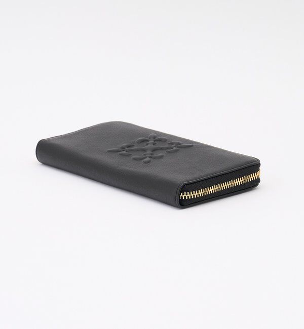  「エンボスモノグラムラウンドジップウォレット」|財布|