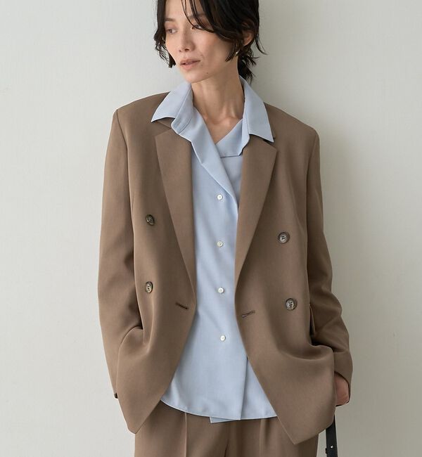 qualite「ドレープレギュラーシャツ」|シャツ・ブラウス|