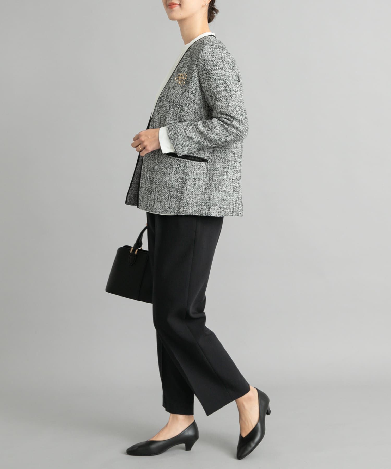 URBAN RESEARCH DOORS「ツィードVネックロングジャケット」|その他|
