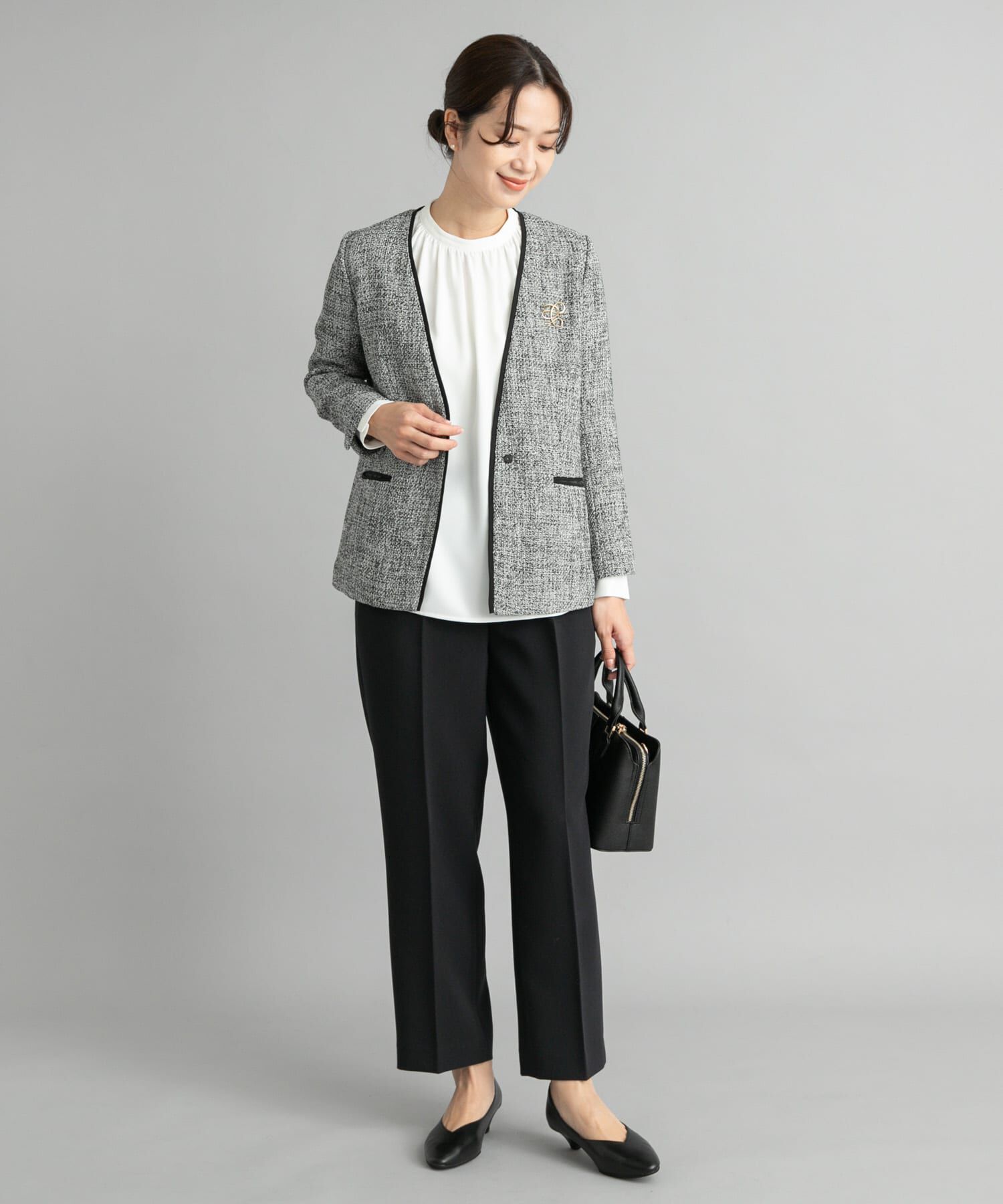 URBAN RESEARCH DOORS「ツィードVネックロングジャケット」|その他|