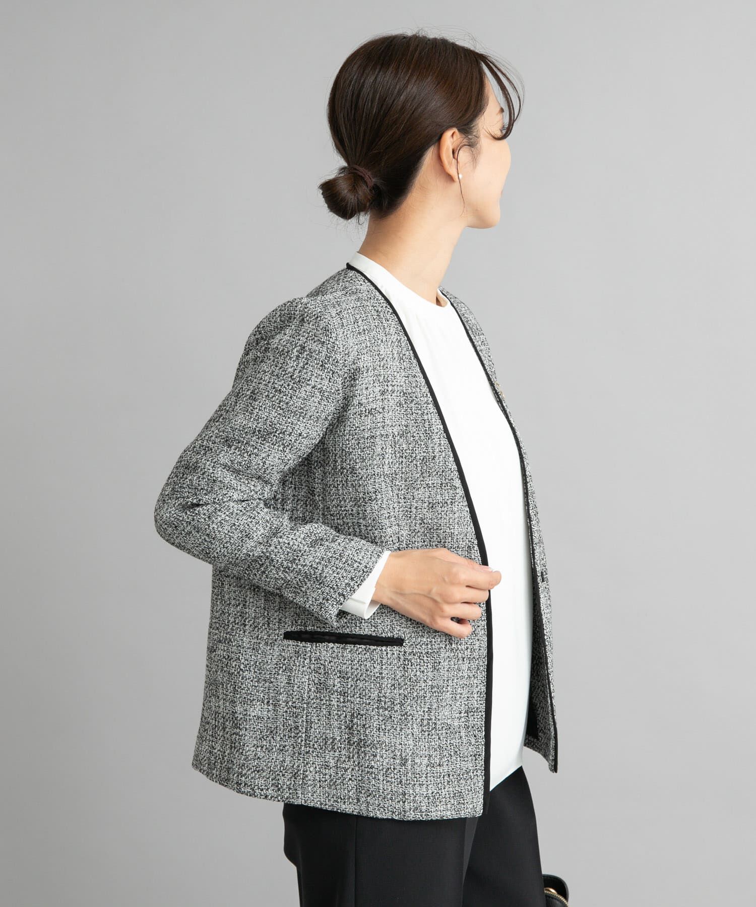URBAN RESEARCH DOORS「ツィードVネックロングジャケット」|その他|