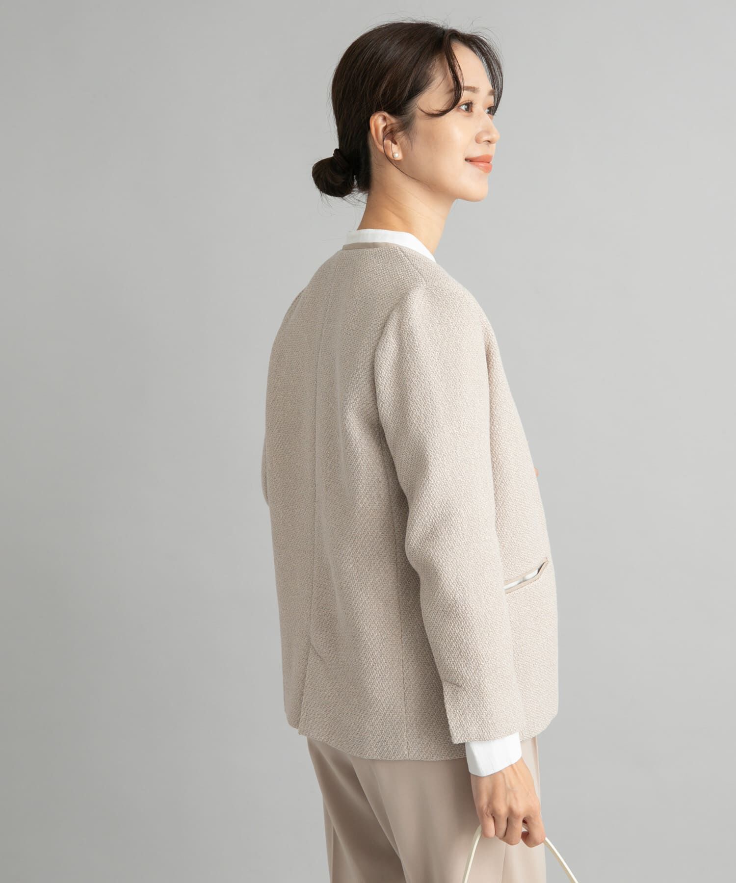 URBAN RESEARCH DOORS「ツィードVネックロングジャケット」|その他|