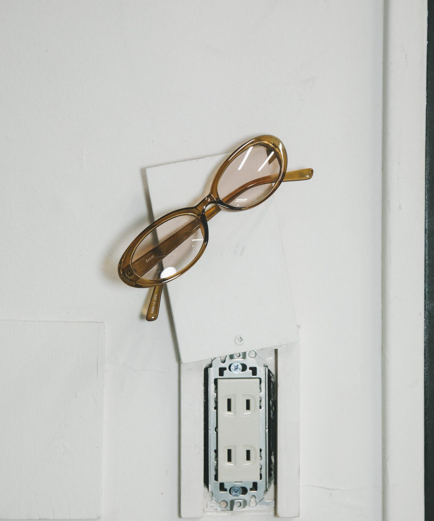 URBAN RESEARCH「decor『デコール』　EYEWEAR ROUND SUN」|メガネ|キャメル