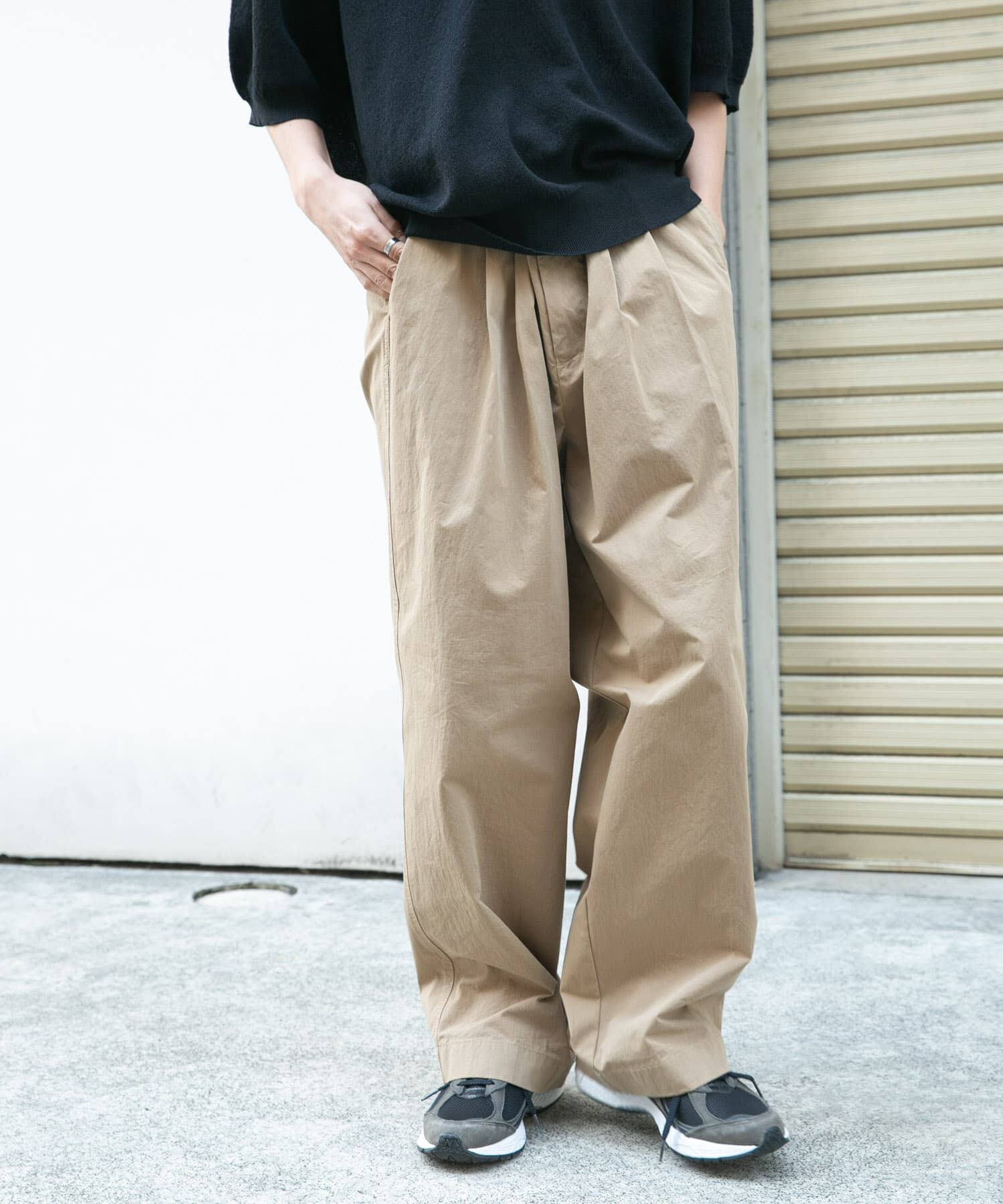 URBAN RESEARCH DOORS「FORK&SPOON 　クリンクルワイドパンツ」|その他|