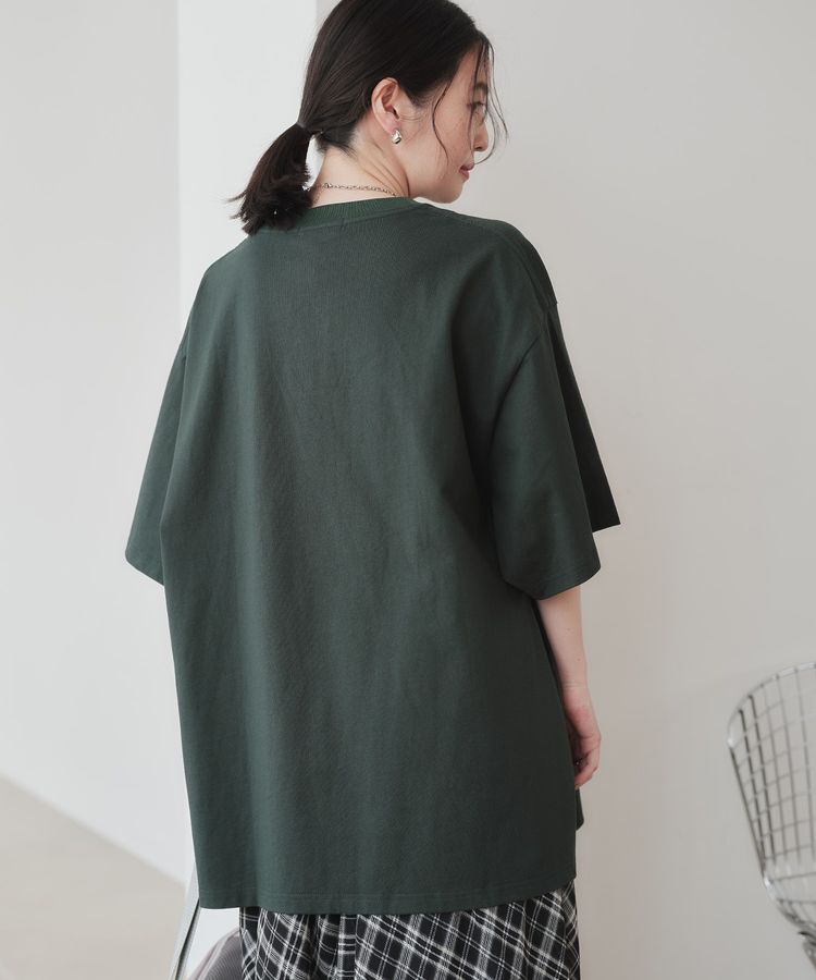 Green Parks「レースドッキングオーバーサイズロゴTシャツ」|Tシャツ・カットソー|