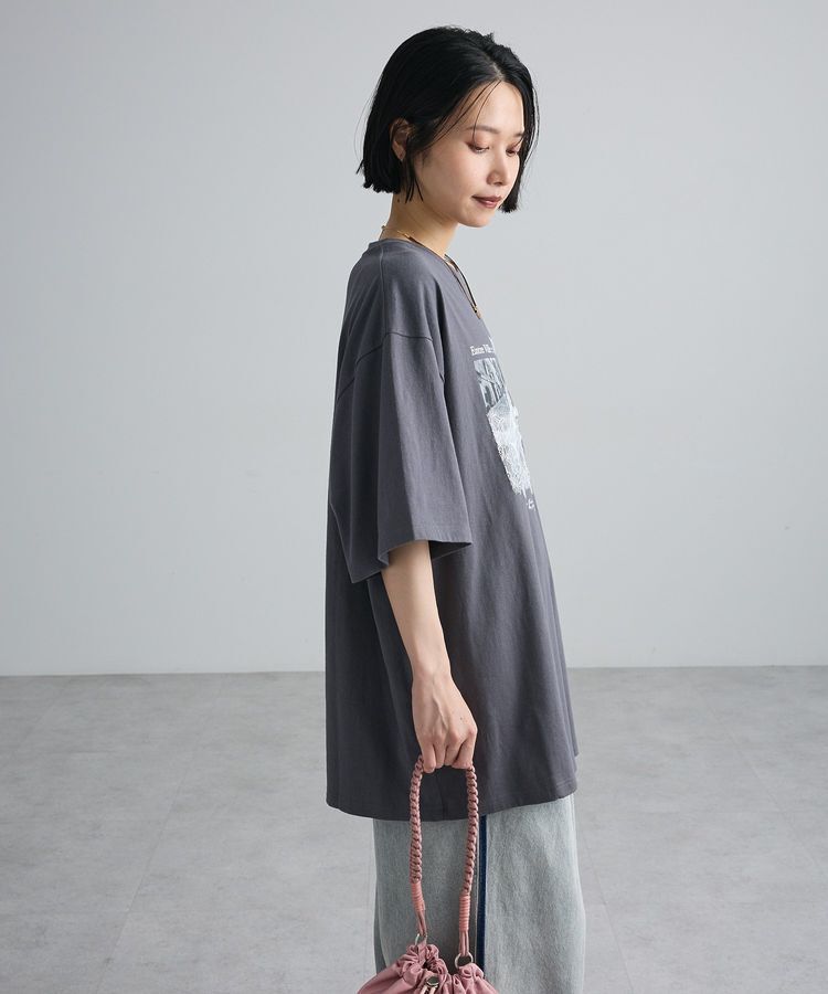 Green Parks「レースドッキングオーバーサイズロゴTシャツ」|Tシャツ・カットソー|