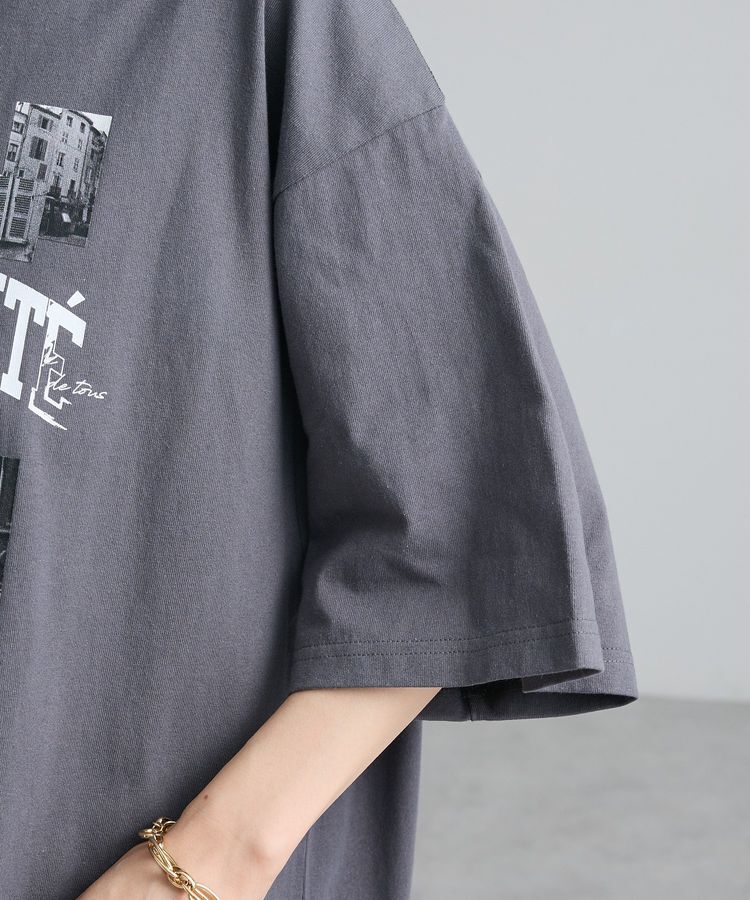 Green Parks「レースドッキングオーバーサイズロゴTシャツ」|Tシャツ・カットソー|