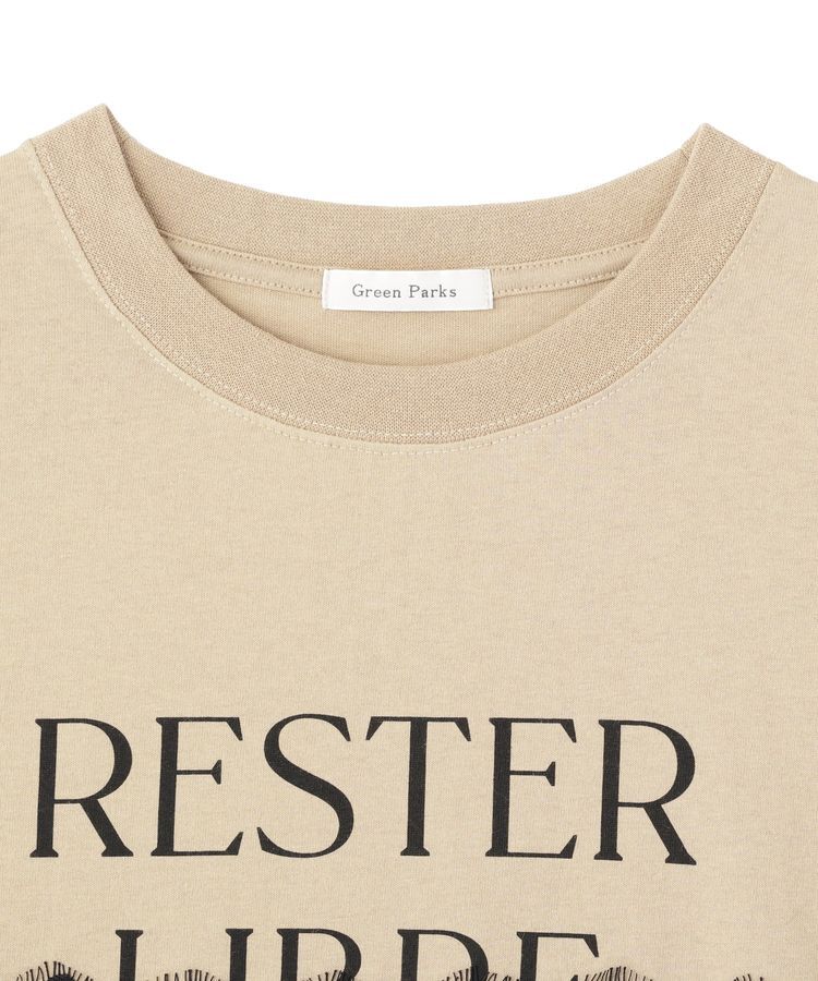 Green Parks「レースドッキングオーバーサイズロゴTシャツ」|Tシャツ・カットソー|