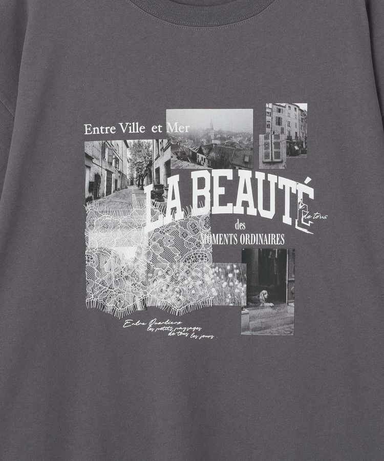 Green Parks「レースドッキングオーバーサイズロゴTシャツ」|Tシャツ・カットソー|